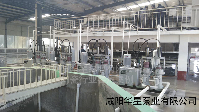 華星壓濾機(jī)進(jìn)料泵使用現(xiàn)場(chǎng)